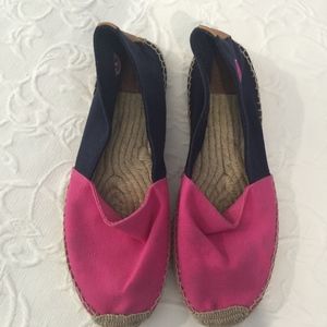 Tory Burch Espadrilles- Pink and Navy